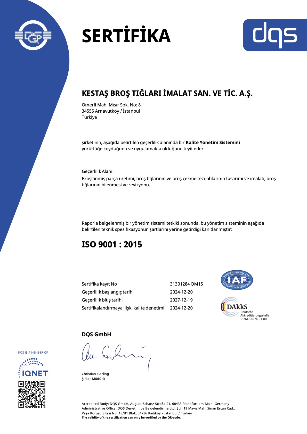 TR-ISO9001